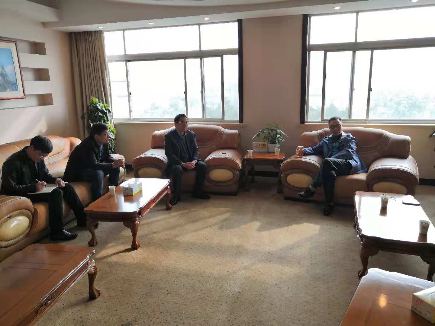 集團公司副總經理徐旭陽一行赴杭鋼集團交流考察